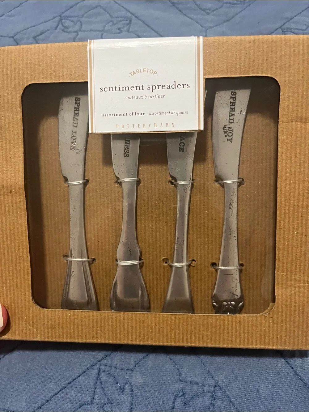 Pottery Barn antique spreaders